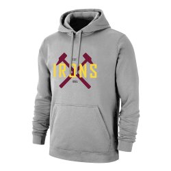 Γουέστ Χαμ φούτερ με κουκούλα 'IRONS', γκρι