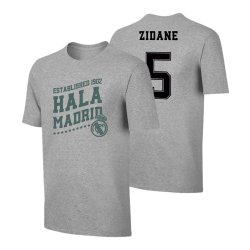 Ρεάλ μπλουζάκι 'Hala Madrid' ΖΙΝΤΑΝ, γκρι 