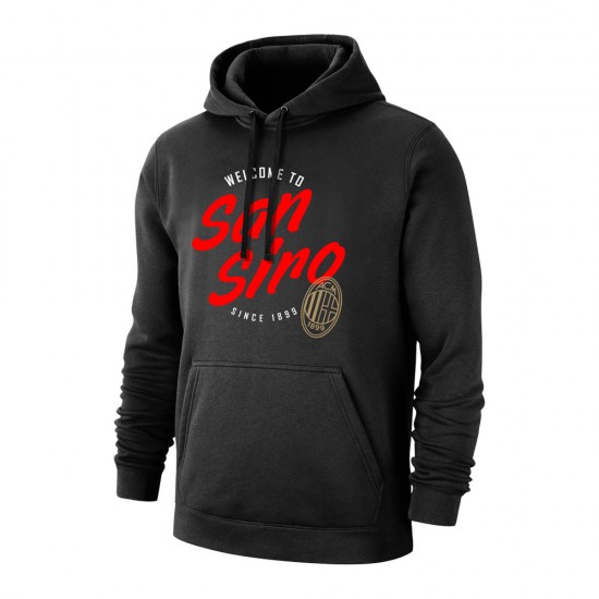 Milan 'San Siro' footer with hood, black