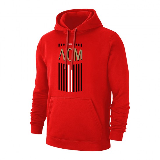 Milan 'ACM' footer with hood, red