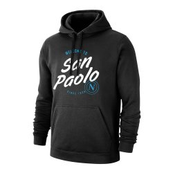 Νάπολι φούτερ με κουκούλα 'San Paolo', μαύρο