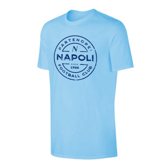 Napoli 'Stamp' t-shirt, light blue