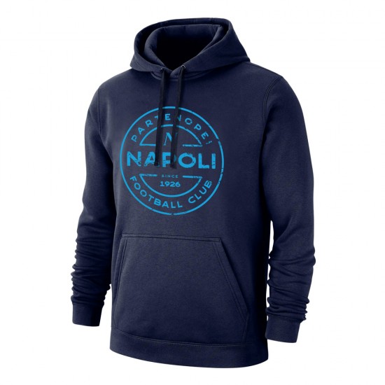 Napoli 'Stamp' footer with hood, dark blue