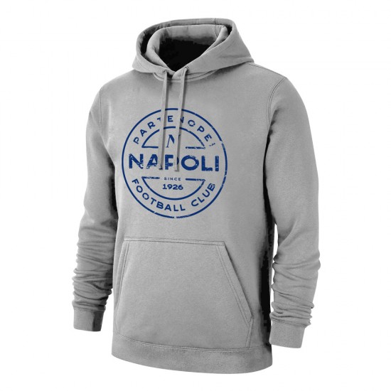 Napoli 'Stamp' footer with hood, grey