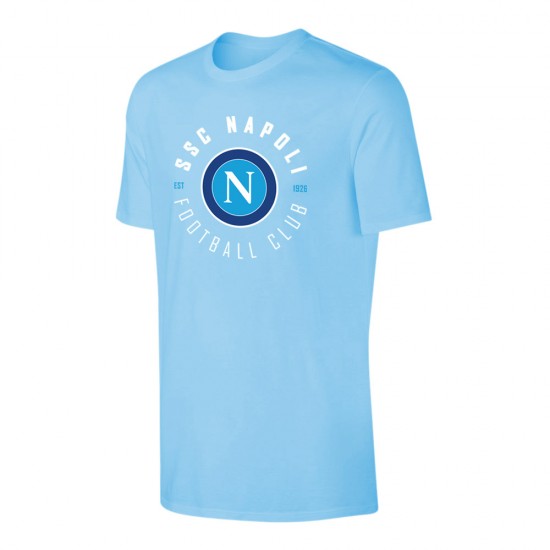 Napoli 'Circle' t-shirt, light blue