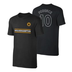 Γούλβς μπλουζάκι 'TEAM' ΠΟΝΤΕΝΣΕ, μαύρο