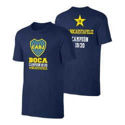 Μπόκα μπλουζάκι 'BocaEstaFeliz', σκούρο μπλε