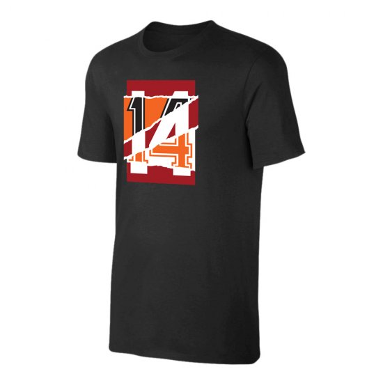 Γιόχαν Κρόιφ μπλουζάκι 'Legend No14', μαύρο