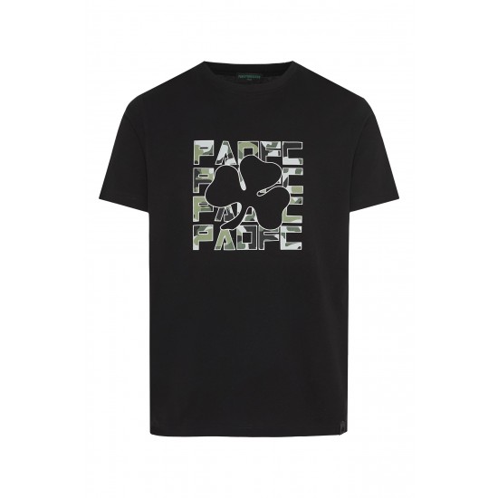 Παναθηναϊκός παιδικό T-shirt ''PAO FC ΤΡΙΦΥΛΛΙ'',μαύρο