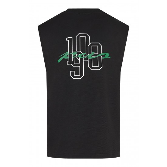 Παναθηναϊκός ανδρικό αμάνικοT-shirt ''ATH 1908',μαύρο