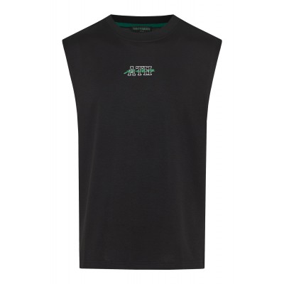 Παναθηναϊκός ανδρικό αμάνικοT-shirt ''ATH 1908',μαύρο