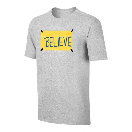 Τεντ Λάσο Tshirt 'BELIEVE',  γκρι