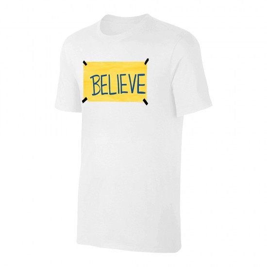 Τεντ Λάσο Tshirt 'BELIEVE',  λευκό