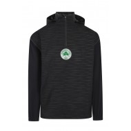 Παναθηναϊκός 2025/26 αδιάβροχη ζακέτα 1/4 zip, μαύρη