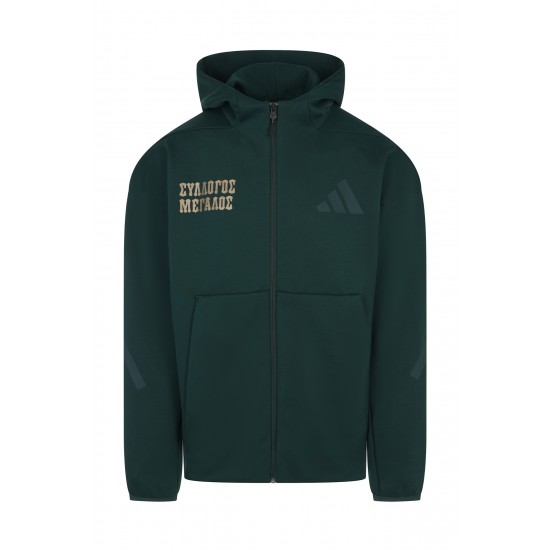 Παναθηναϊκός 2025/26 adidas ζακέτα "ΣΥΛΛΟΓΟΣ ΜΕΓΑΛΟΣ", πράσινη