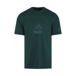 Παναθηναϊκός 2025/26 adidas t-shirt total green stripped "PAO FC",πράσινο