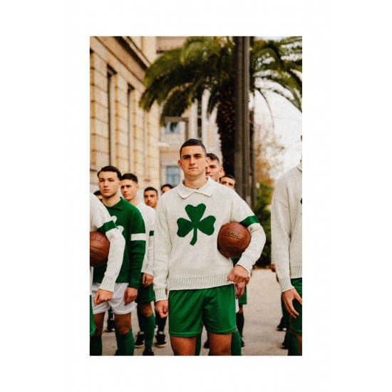 Παναθηναϊκός Επετειακό Πουλόβερ ''118 χρόνια ΠΑΟ'', κρεμ