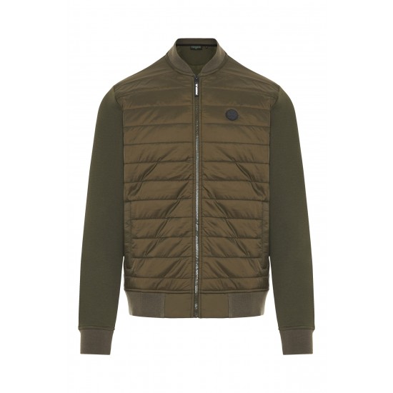 Παναθηναϊκός ανδρικό μπουφάν τριφύλλι, χακί