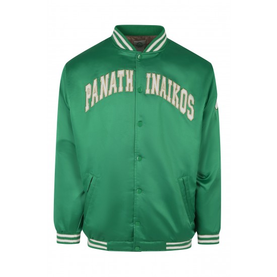 Παναθηναϊκός ανδρικό κολεγιακό μπουφάν ''PANATHINAIKOS'',πράσινο