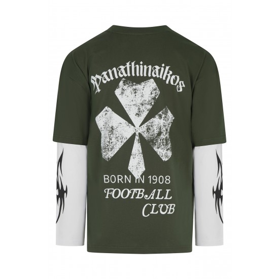 Παναθηναϊκός  Double Sleeve Μακρυμάνικη Μπλούζα"Born In 1908