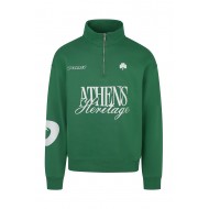 Παναθηναϊκός μπλούζα 1/4 zip "ATHENS Heritage", πράσινη
