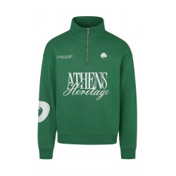 Παναθηναϊκός μπλούζα 1/4 zip "ATHENS Heritage", πράσινη