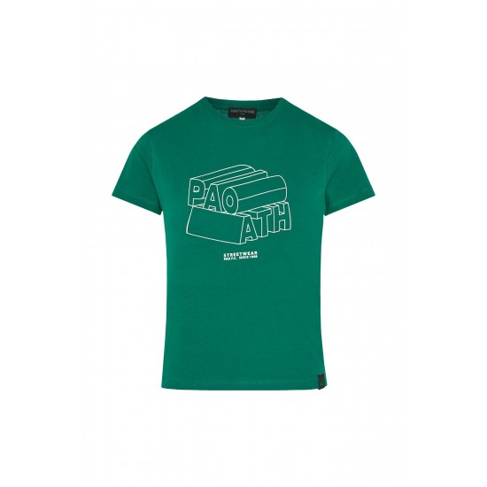 Παναθηναϊκός παιδικό T-shirt ''PAO ATHENS'',πράσινο