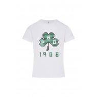 Παναθηναϊκός παιδικό T-shirt ''Τριφύλλι 1908'',λευκό