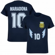 Αργεντινή μπλουζάκι ρετρό 1990 Μαραντόνα, σκούρο μπλε