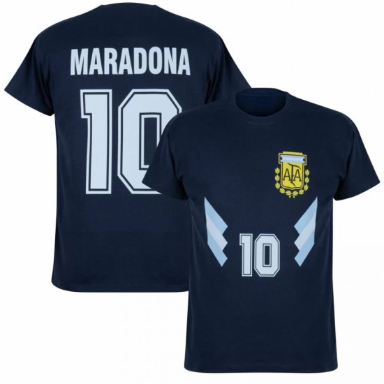 Αργεντινή μπλουζάκι ρετρό 1990 Μαραντόνα, σκούρο μπλε
