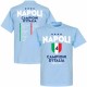 Νάπολι μπλουζάκι Scudetto Winners 2025 ,ανοιχτό μπλε