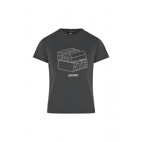 Παναθηναϊκός παιδικό T-shirt ''PAO ATHENS'',μαύρο