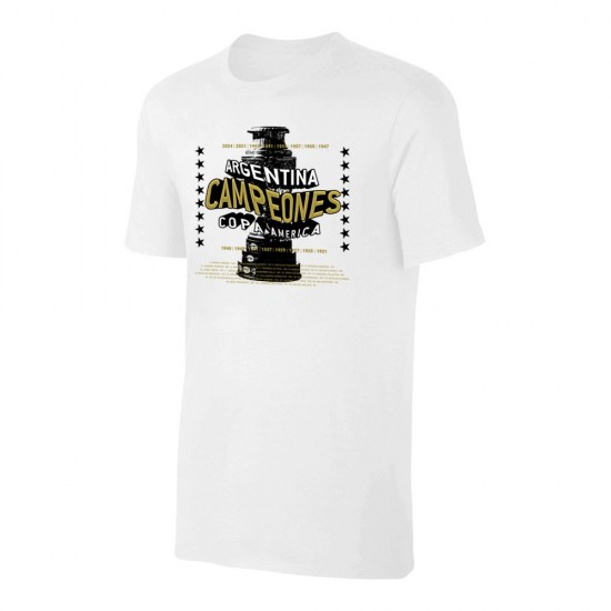 Argentina 2024 COPA AMERICA WINNERS, white