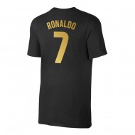 Πορτογαλία EU2024 μπλουζάκι ΡΟΝΑΛΝΤΟ, μαύρο