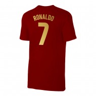 Πορτογαλία EU2024 μπλουζάκι ΡΟΝΑΛΝΤΟ, βυσσινί