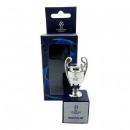 UEFA Champions League trophy Munich 2025 Final on wooden pedestal (45mm)