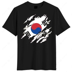 Νότια Κορέα μπλουζάκι “World Cup 2026 Drop – South Korea National Pride”.μαύρο