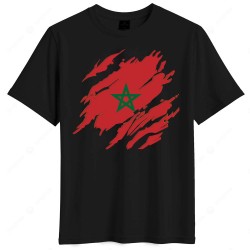 Μαρόκο μπλουζάκι “World Cup 2026 Drop – Morocco National Pride”.μαύρο