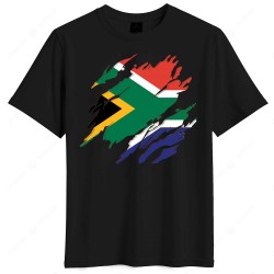 Νότια Αφρική μπλουζάκι “World Cup 2026 Drop – South Africa National Pride”,μαύρο