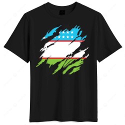 Ουζμπεκιστάν μπλουζάκι “World Cup 2026 Drop – Uzbekistan National Pride”, μαύρο