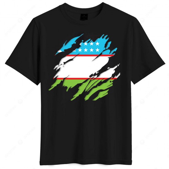 Ουζμπεκιστάν μπλουζάκι “World Cup 2026 Drop – Uzbekistan National Pride”, μαύρο