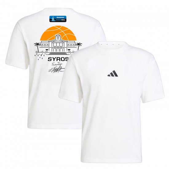 Σύρος 3x3 Stoiximan AegeanBall Festival 2026 Official T-Shirt, λευκό