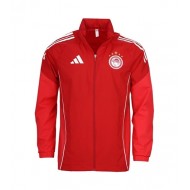 Ολυμπιακός 2025/26 αδίαβροχο-αντιανεμικό adidas, κόκκινο