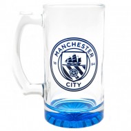 Γυάλινο ποτήρι μπύρας 425ml Tankard Manchester City FC