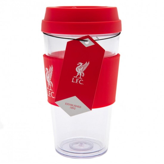 Διάφανο ποτήρι ταξιδιού 400ml Liverpool FC LB