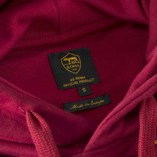 AS Roma Heritage Hooded Sweater Rosso
