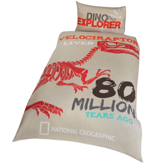 Σετ μονής παπλωματοθήκης 200 x 135 εκ. National Geographic Raptor