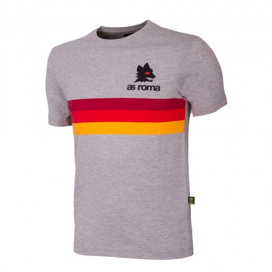 Ρόμα ρετρό tshirt Stripes, γκρι