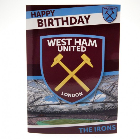 Κάρτα γενεθλίων Musical West Ham United FC