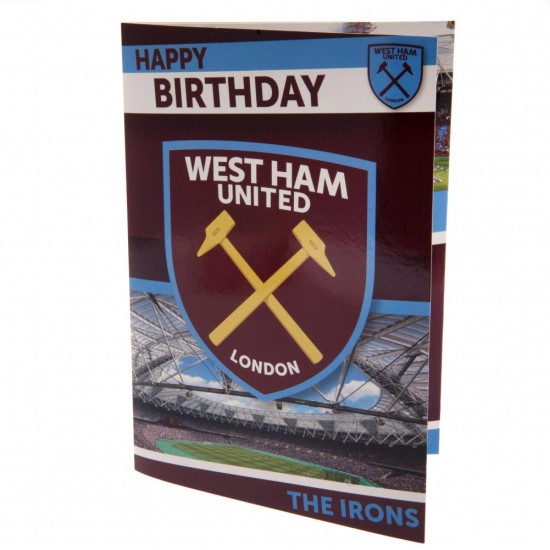 Κάρτα γενεθλίων Musical West Ham United FC